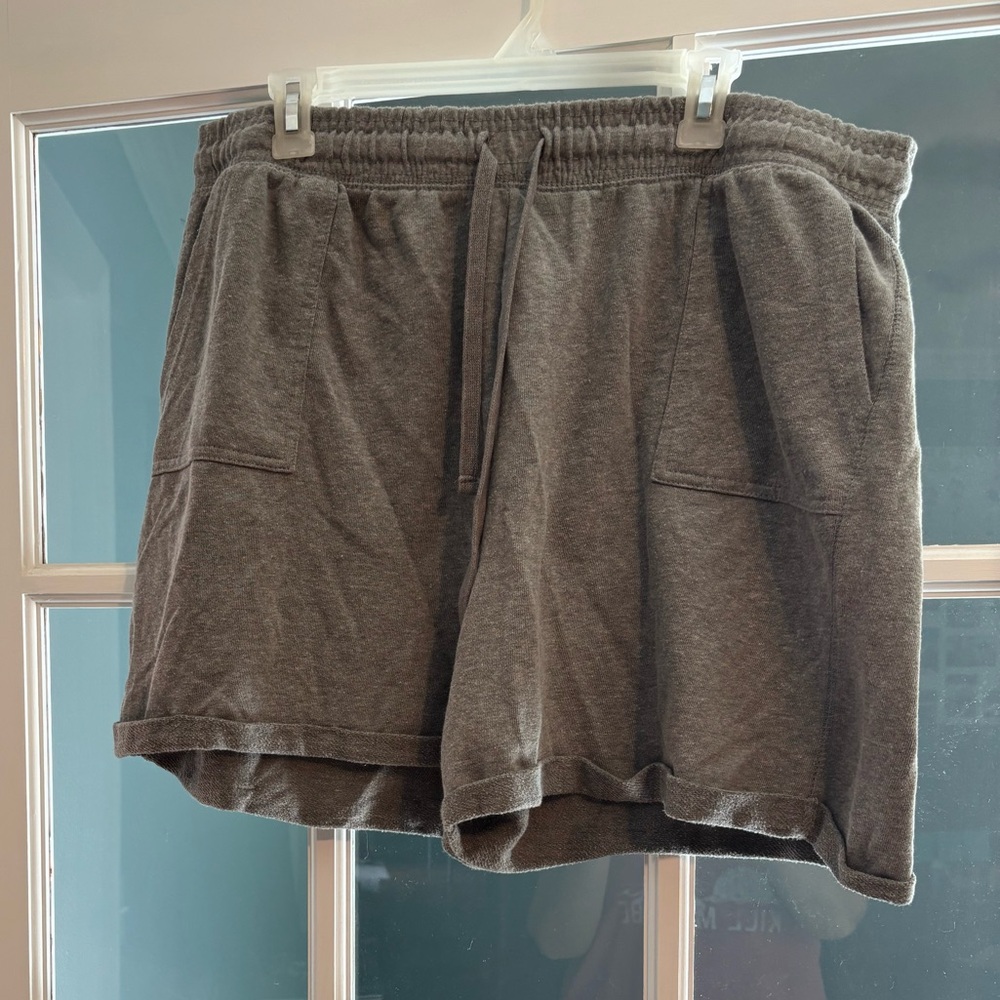 Gray Casual Shorts
